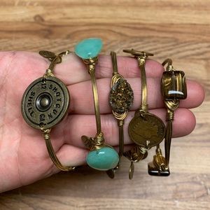 Bourbon & Bowties Bangles - Set of 5